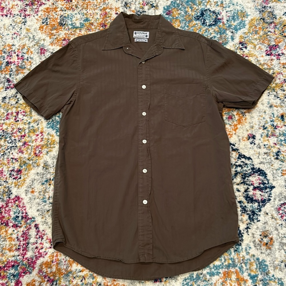 Lucky Brand Short Sleeve Button Down Shirt